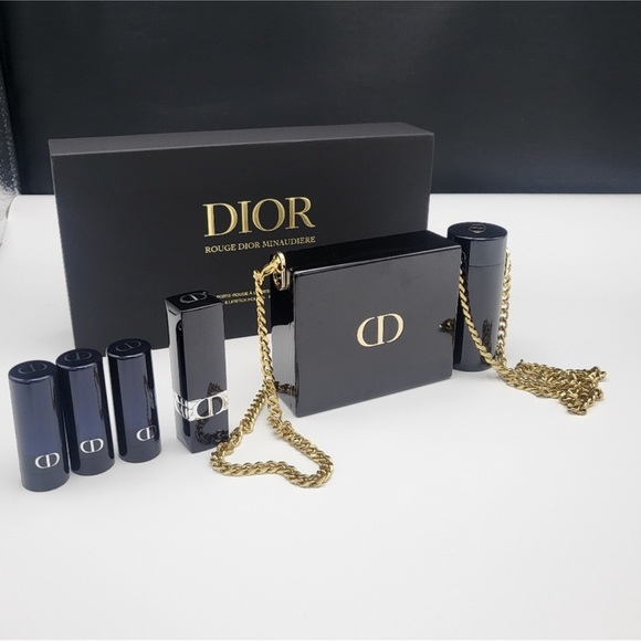 Dior | Bags | New Rouge Dior Minaudiere Lipstick Set With Clutch